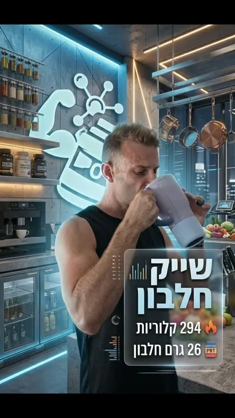שייק חלבון: 294 קלוריות ו-26 גרם חלבון